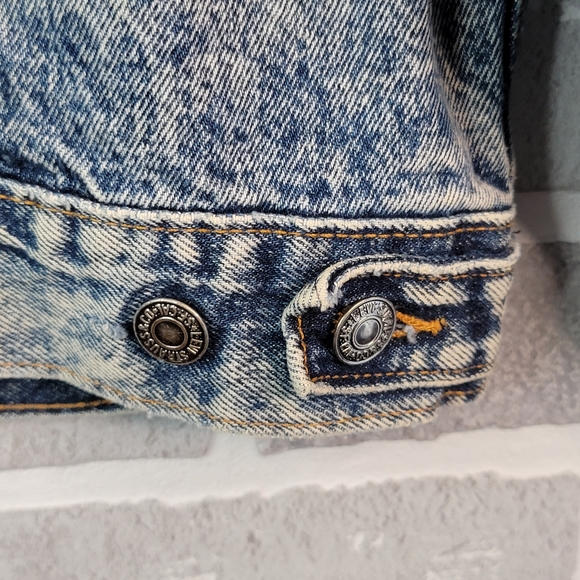 Levi's Type 3 Acid Stone Washed Vintage 90's Denim Jean Jacket Men's Size L - Picture 12 of 15
